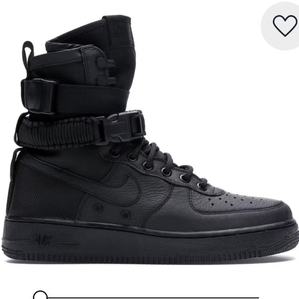 Women’s Nike SF Air Force 1 High, size 7, triple black